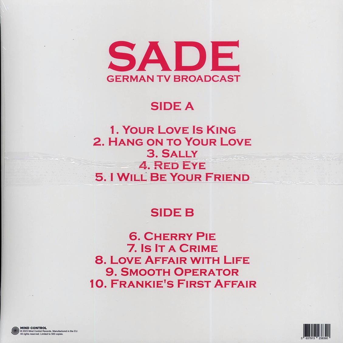 Sade - German TV Broadcast - Vinyl LP, LP