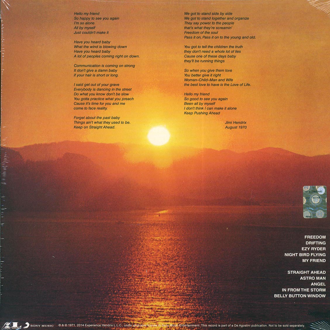 Jimi Hendrix - The Cry Of Love (180g) (remastered) - Vinyl LP, LP
