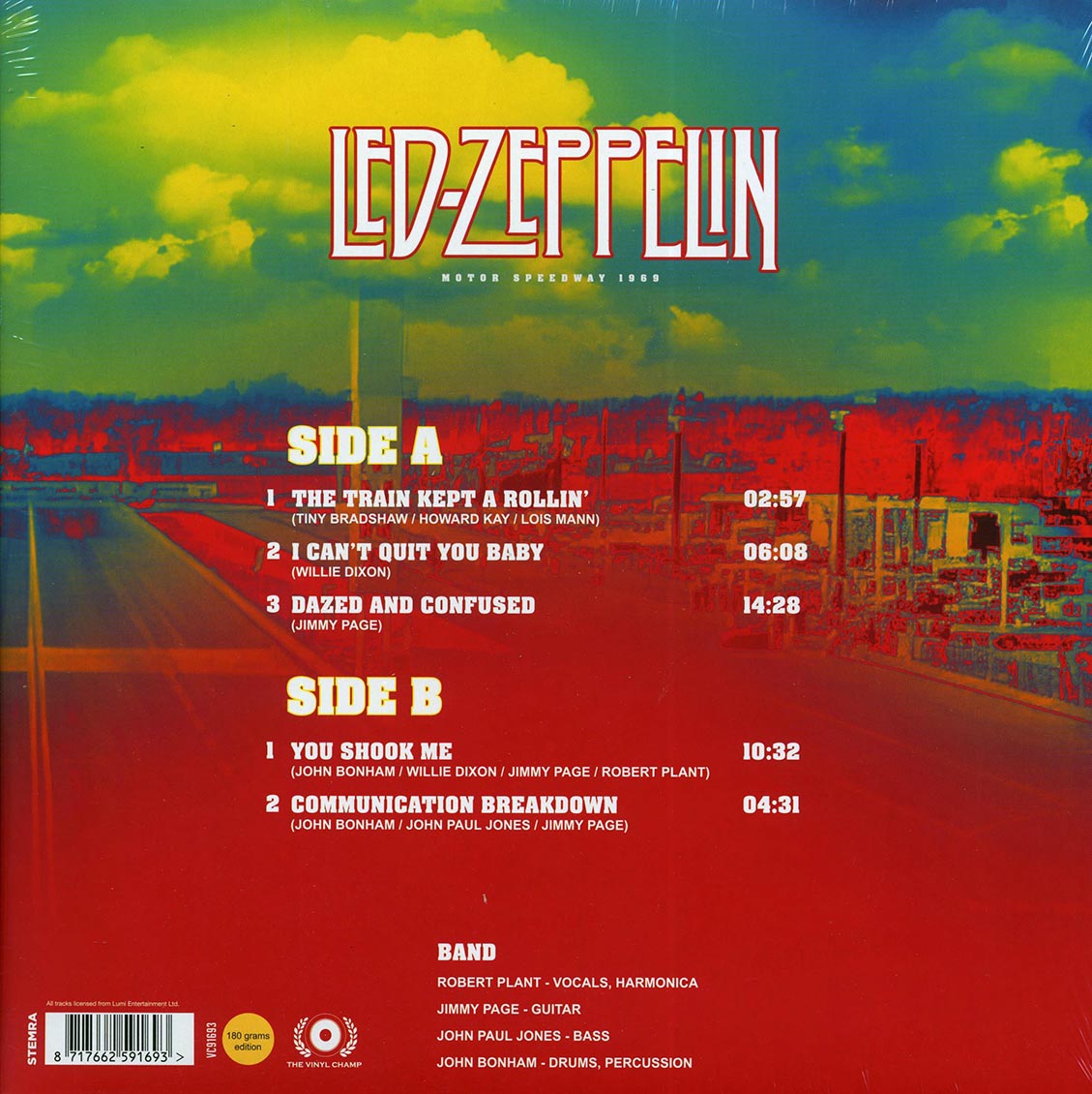 Led Zeppelin - Motor Speedway 1969 (yellow vinyl) - Vinyl LP, LP