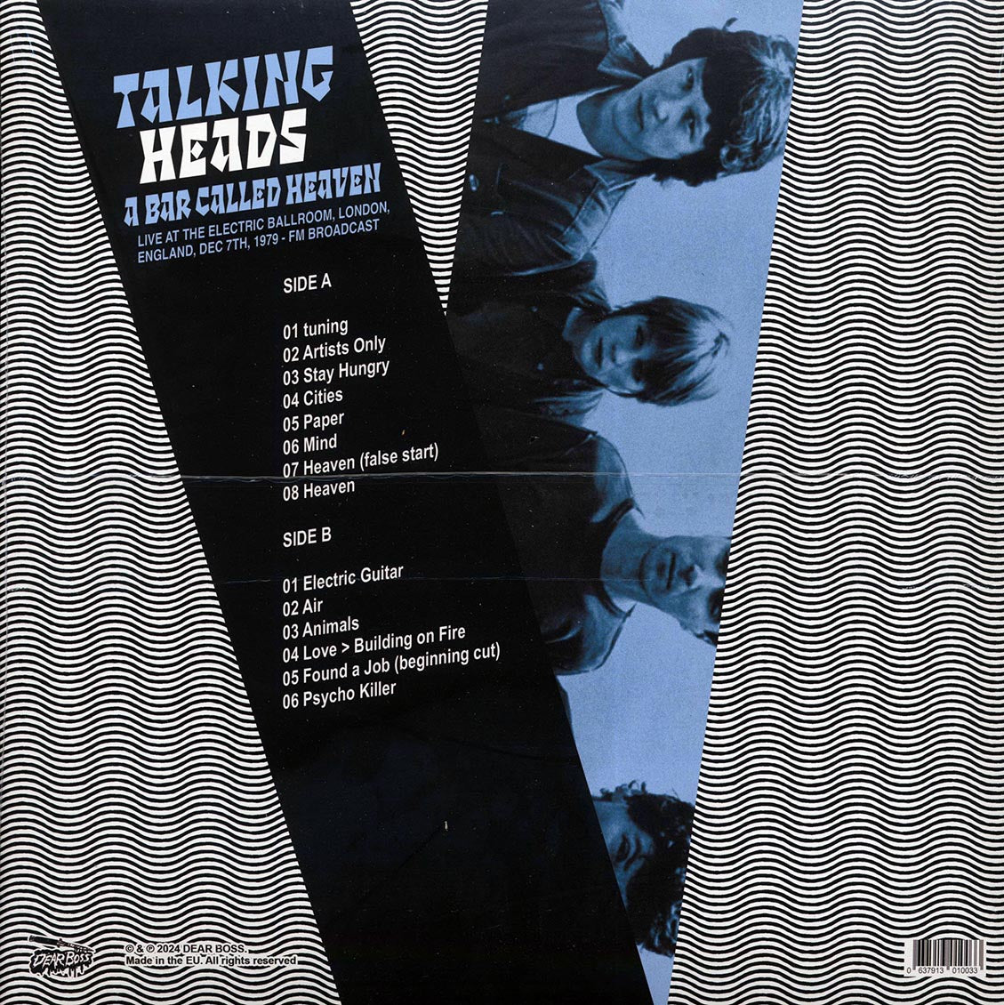 Talking Heads - A Bar Called Heaven: Live At The Electric Ballroom, London, England, Dec 7th 1979 - Vinyl LP, LP