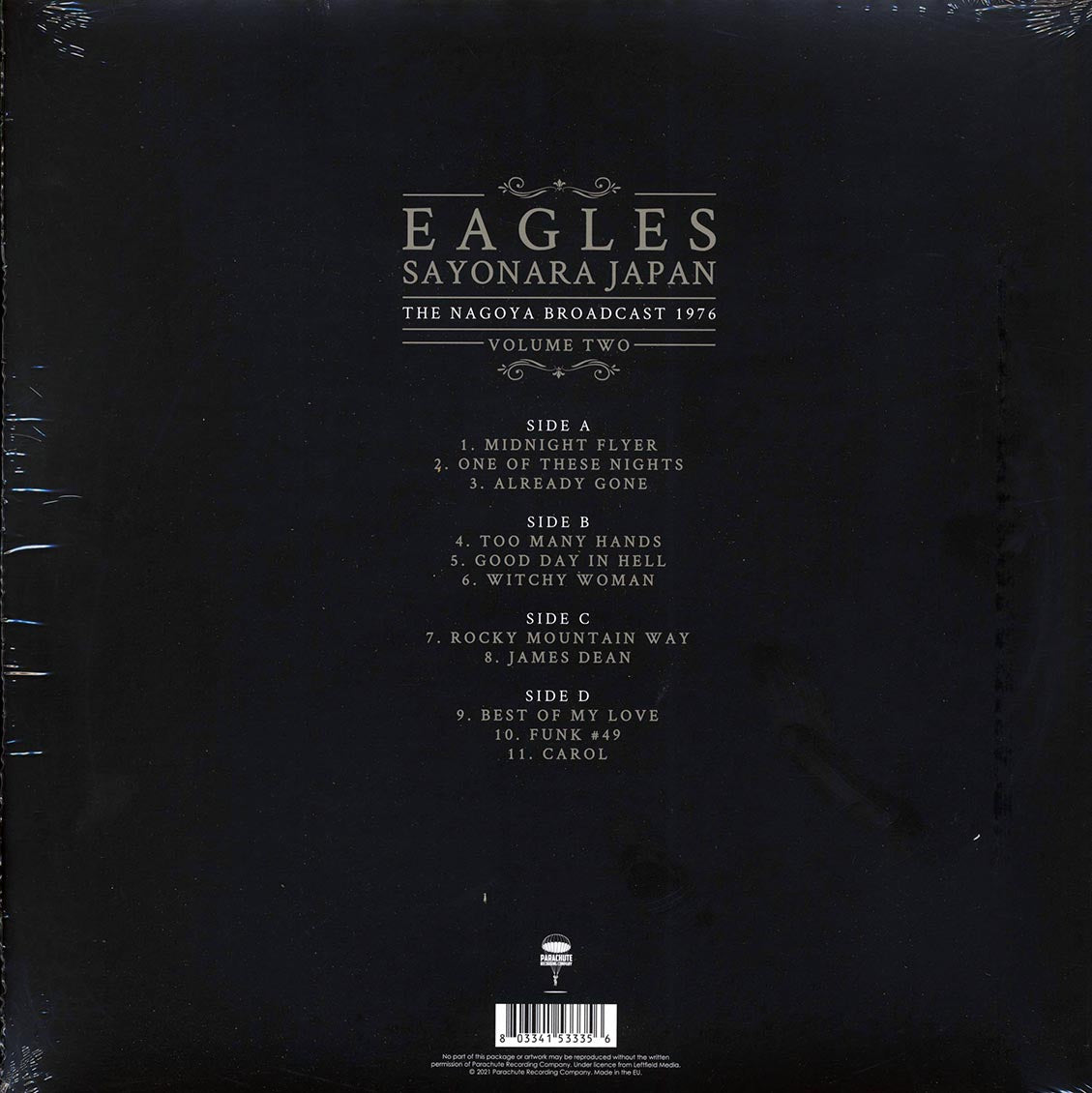 Eagles - Sayonara Japan Volume 2: The Nagoya Broadcast 1976 (2xLP) - Vinyl LP, LP