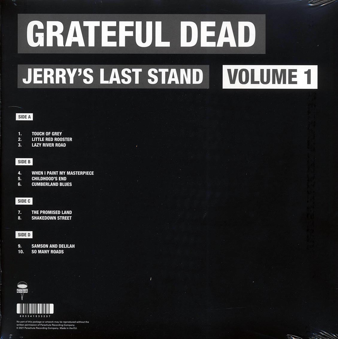 Grateful Dead - Jerry's Last Stand Volume 1: Soldier Field, Chicago, July 9th, 1995 (2xLP) - Vinyl LP, LP
