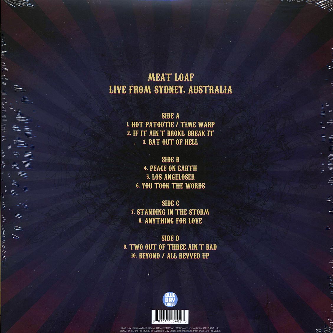 Meat Loaf - Guilty Pleasure Tour: Live From Sydney, Australia (2xLP) - Vinyl LP, LP