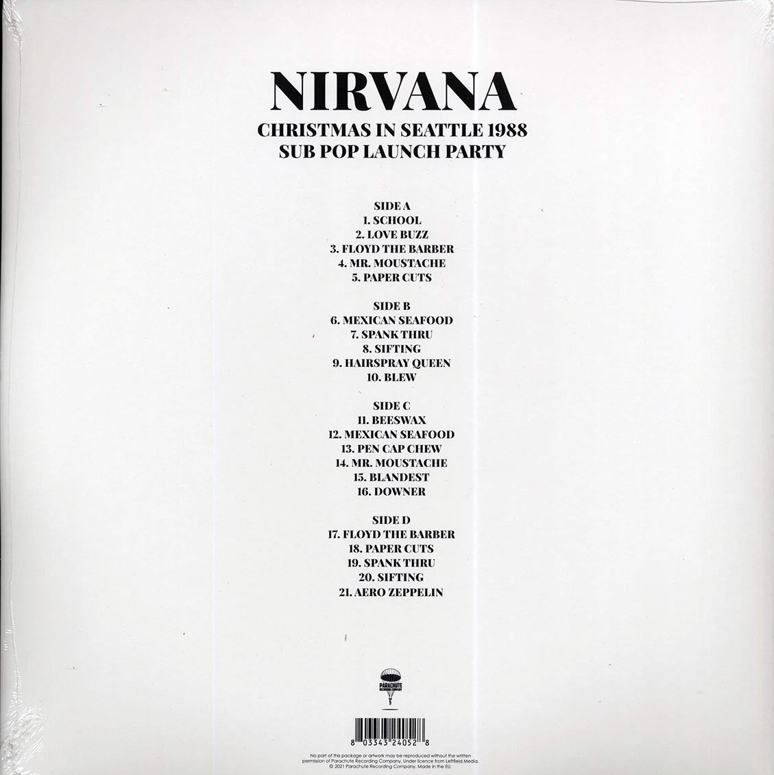 Nirvana - Christmas In Seattle 1988: Sub Pop Launch Party (ltd. ed.) (2xLP) (clear vinyl) - Vinyl LP, LP