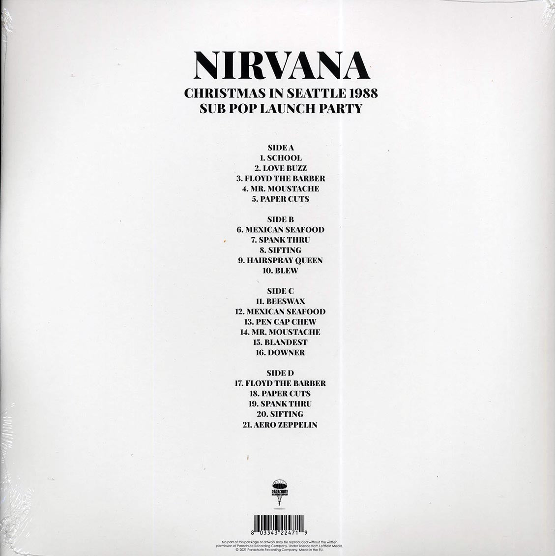Nirvana - Christmas In Seattle 1988: Sub Pop Launch Party (2xLP) - Vinyl LP, LP