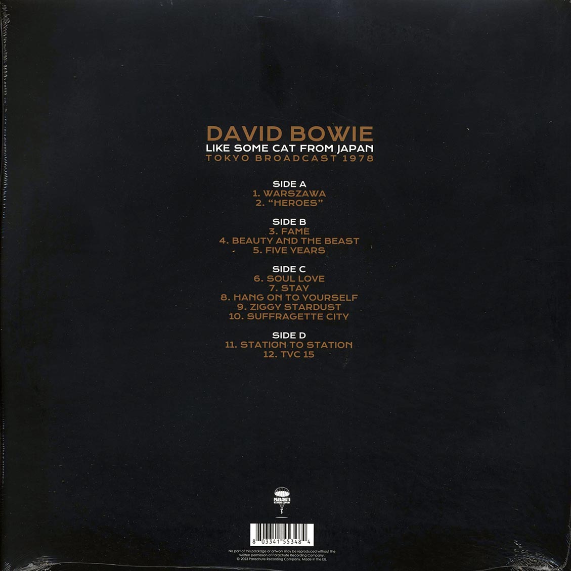 David Bowie - Like Some Cat From Japan: Tokyo Broadcast 1978 (ltd. ed.) (2xLP) (clear vinyl) - Vinyl LP, LP