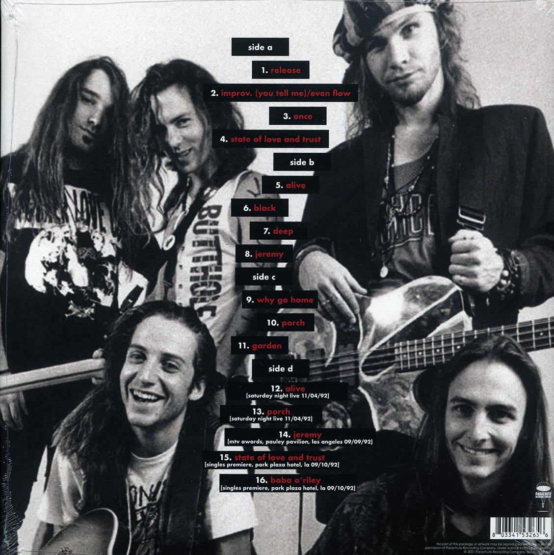 Pearl Jam - The Broadcasts 1992 (ltd. ed.) (2xLP) (red vinyl) - Vinyl LP, LP