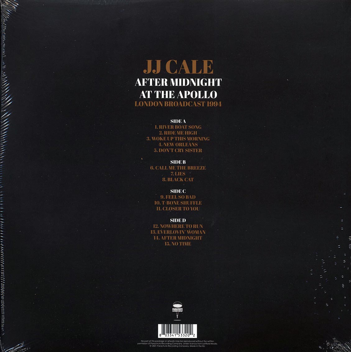 JJ Cale - After Midnight At The Apollo: London Broadcast 1994 (2xLP) - Vinyl LP, LP
