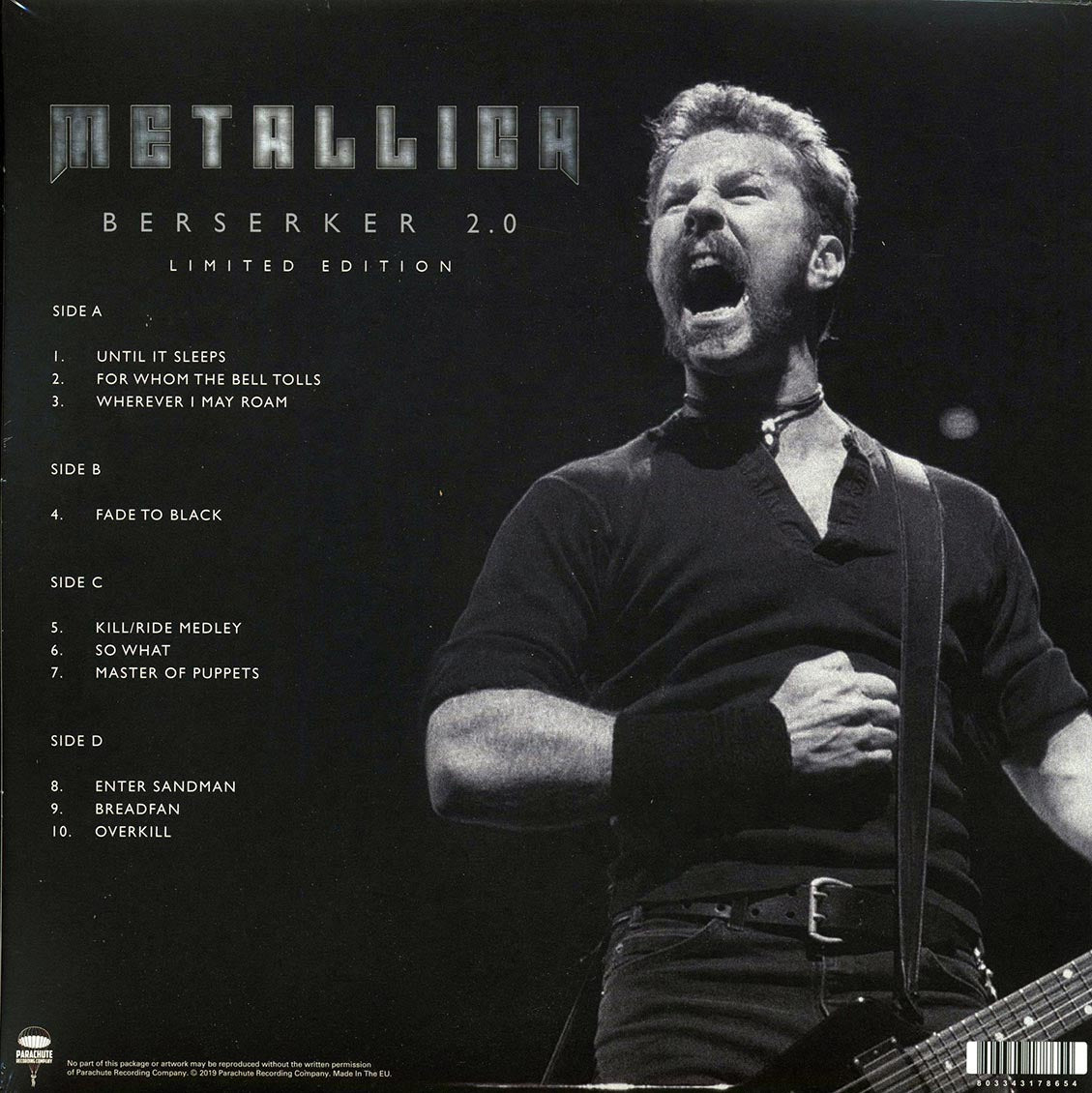 Metallica - Berserker 2.0 Copenhagen, Denmark, 27th November 1996 (ltd. ed.) (2xLP) (splatter vinyl) - Vinyl LP, LP