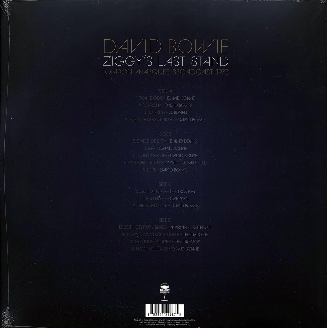 David Bowie - Ziggy's Last Stand: London Marquee Broadcast 1973 (2xLP) - Vinyl LP, LP