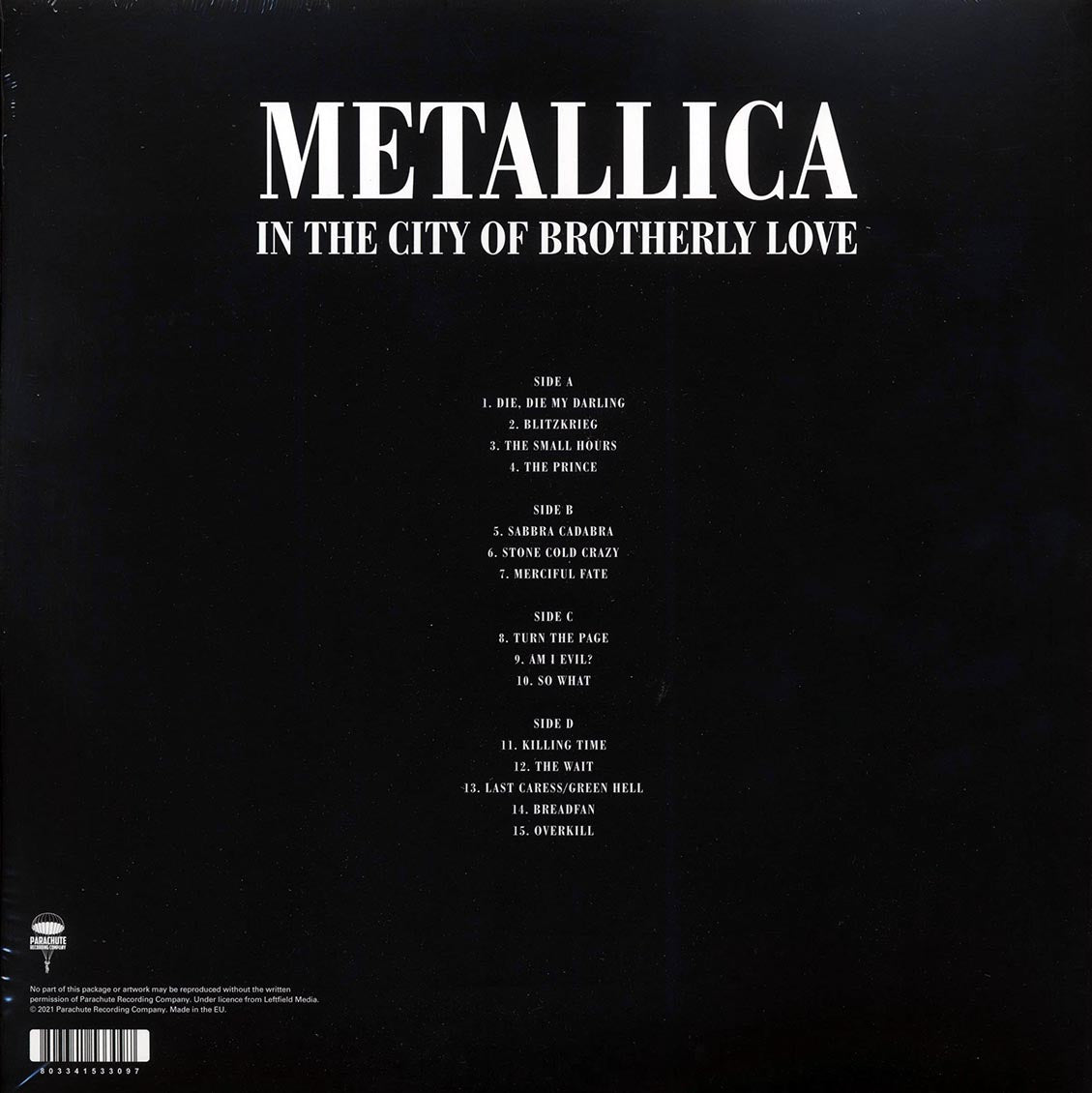 Metallica - In The City Of Brotherly Love: The Electric Factory, Philadelphia, November 23rd, 1998 (2xLP) - Vinyl LP, LP