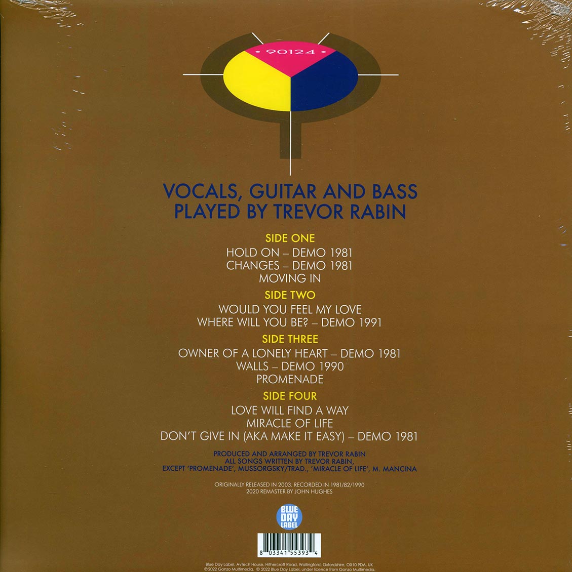 Trevor Rabin (Yes) - 90124 (ltd. ed.) (2xLP) (clear vinyl) - Vinyl LP, LP
