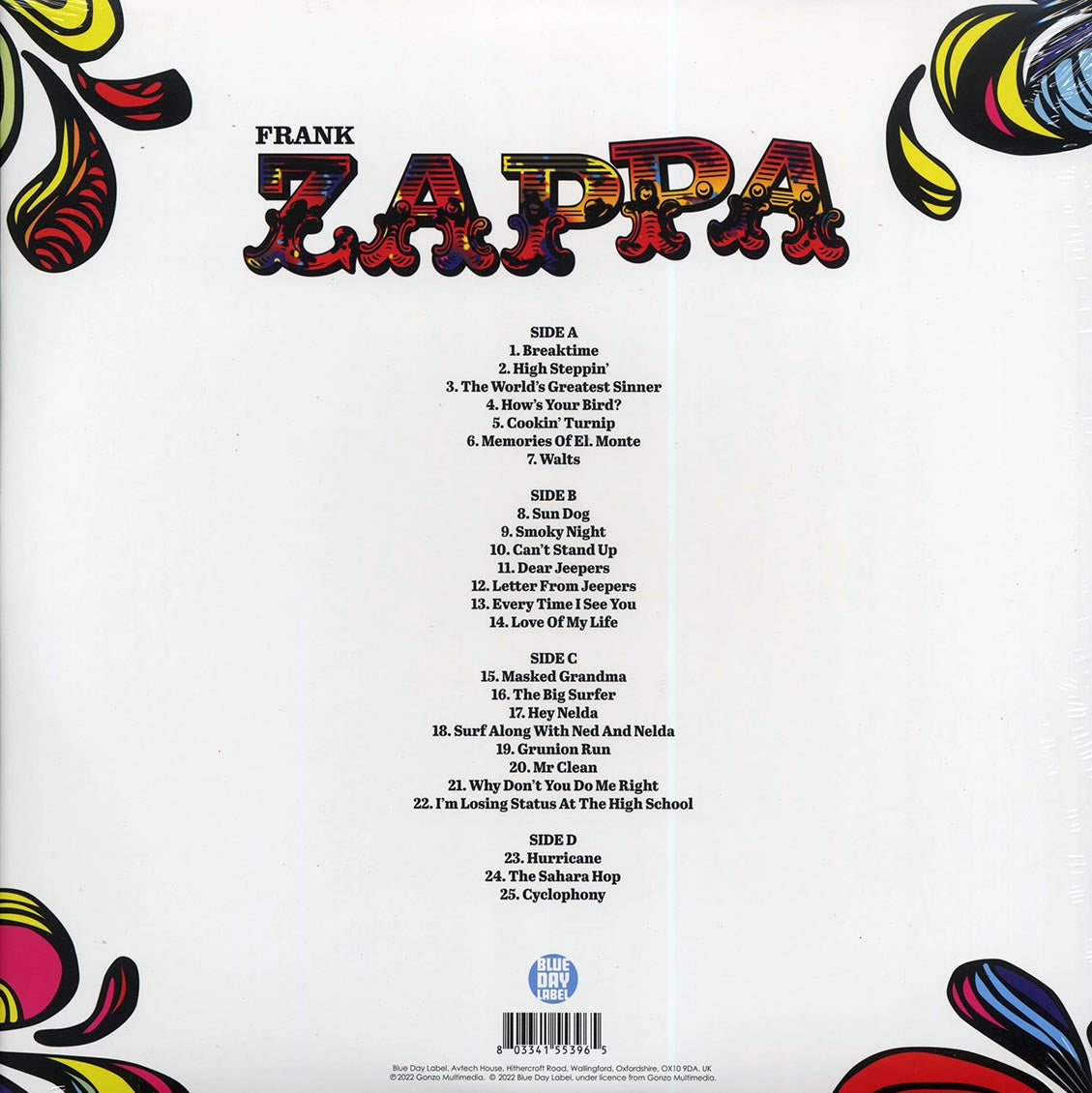 Frank Zappa - Masked Turnip Cyclophony: Rare And Wonderful Gems From The Pal Recording Studio (ltd. ed.) (2xLP) (white vinyl) - Vinyl LP, LP
