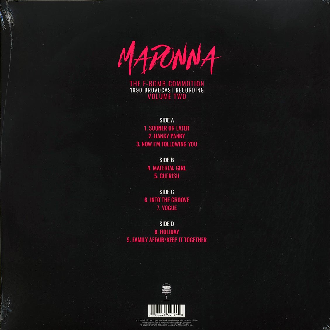 Madonna - The F-bomb Commotion Volume 2: 1990 Broadcast Recording (2xLP) - Vinyl LP, LP