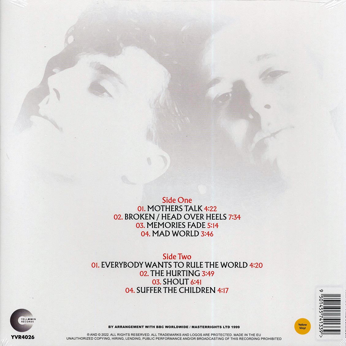 Tears For Fears - Familiar Faces: BBC FM In Concert Series, Hammersmith Odeon, London 10th June 1985 (ltd. ed.) (yellow vinyl) - Vinyl LP, LP
