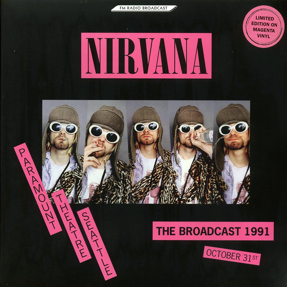 Nirvana - Paramount Theatre Seattle: The Broadcast 1991 October 31st (2xLP) (magenta vinyl) - Vinyl LP