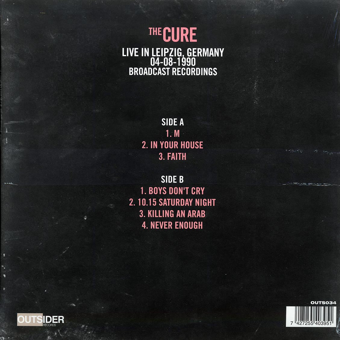 The Cure - A Lullaby In Leipzig Volume 3 (clear vinyl) - Vinyl LP, LP