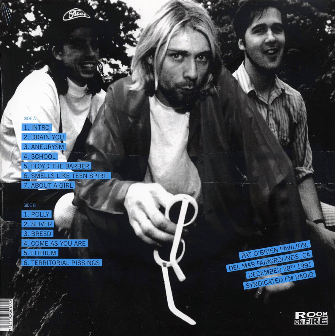 Nirvana - Pat O'Brien Pavilion Del Mar Fairgrounds: The Broadcast 1991 December 28th (ltd. ed.) (Colored vinyl (turquoise)) - Vinyl LP, LP