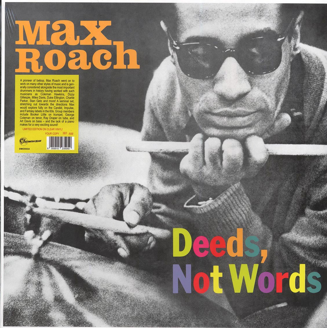 Max Roach - Deeds, Not Words (ltd. 500 copies made) (clear vinyl) - Vinyl LP