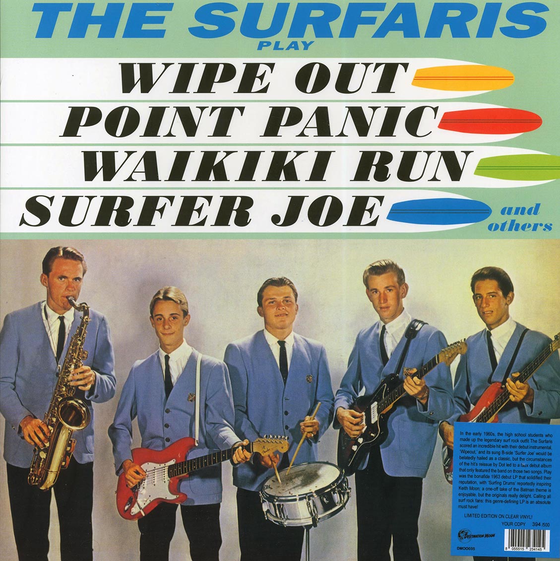 The Surfaris - Play (ltd. 500 copies made) (clear vinyl) - Vinyl LP