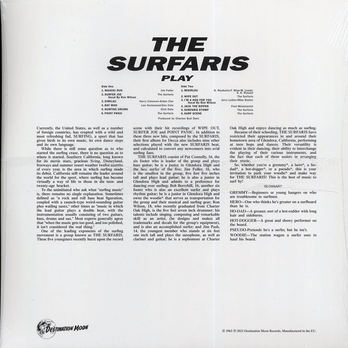 The Surfaris - Play (ltd. 500 copies made) (clear vinyl) - Vinyl LP, LP