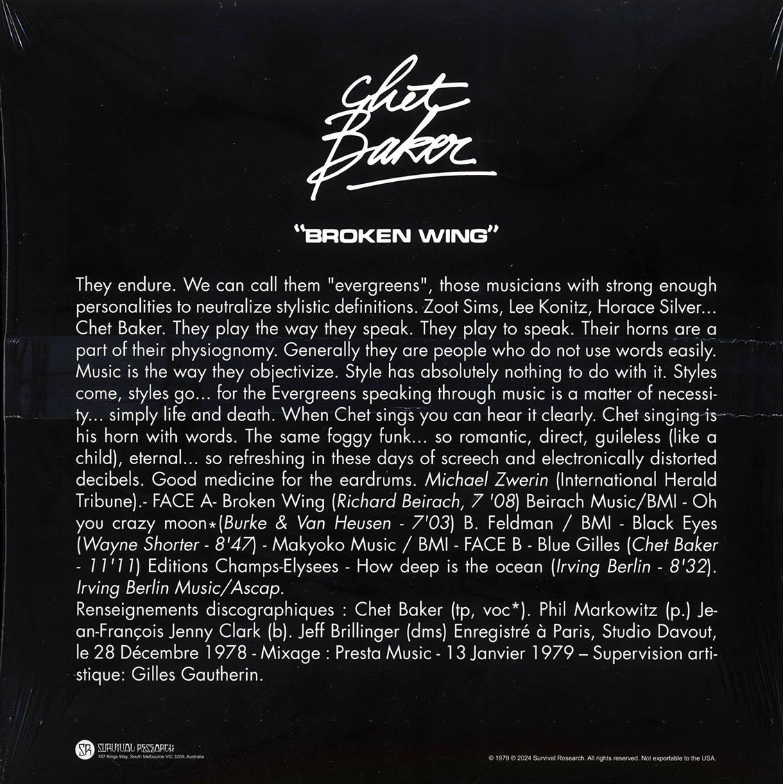 Chet Baker - Broken Wing - Vinyl LP, LP