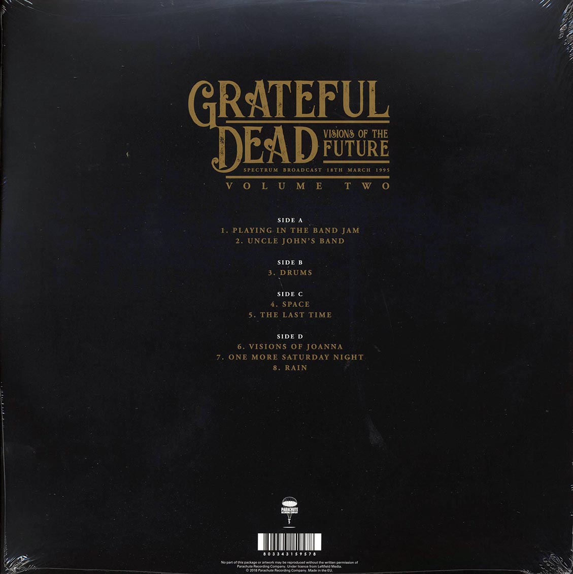 Grateful Dead - Visions Of The Future Volume 2: Spectrum Broadcast 18th March 1995 (2xLP) - Vinyl LP, LP