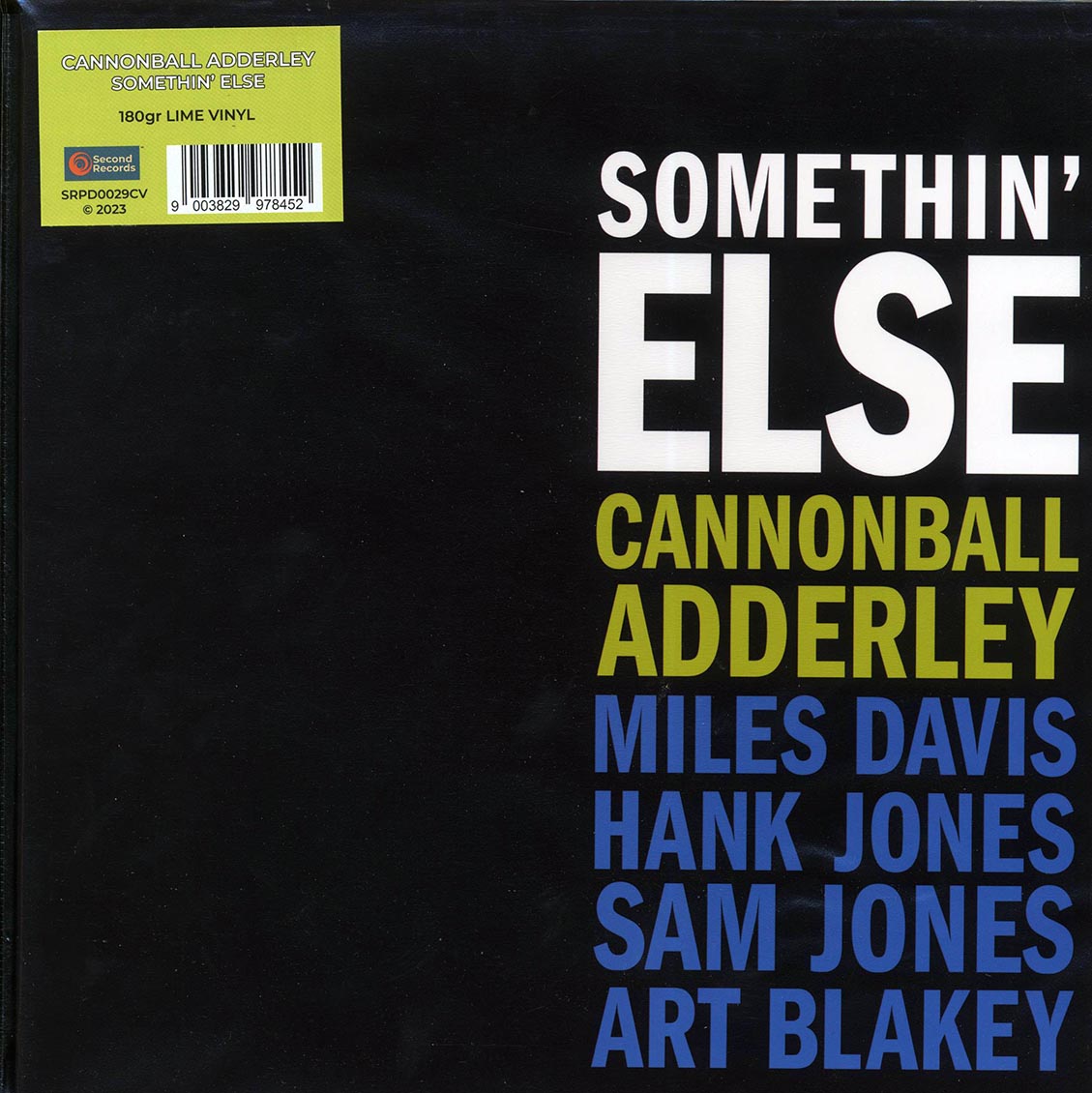 Cannonball Adderley - Somethin' Else (180g) (green vinyl) - Vinyl LP