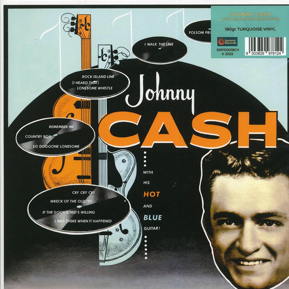 Johnny Cash - With His Hot And Blue Guitar (180g) (Colored vinyl (turquoise)) - Vinyl LP