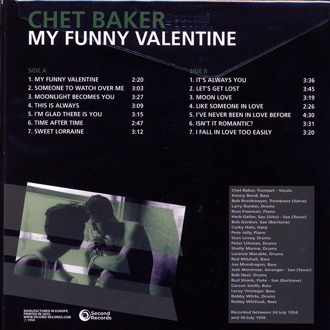 Chet Baker - My Funny Valentine (180g) (green vinyl) - Vinyl LP, LP
