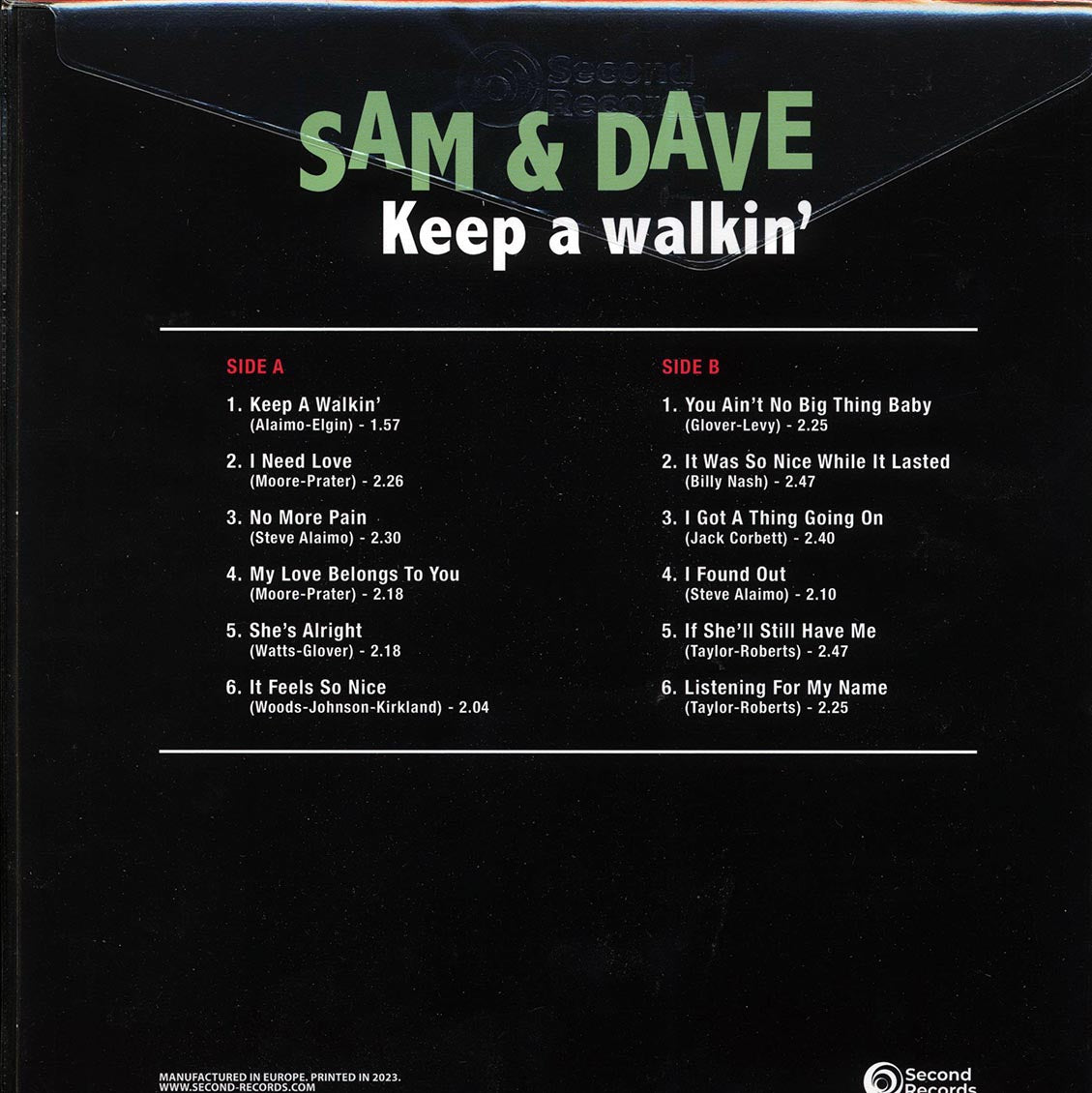Sam & Dave - Keep A Walkin' (180g) (Colored vinyl (turquoise)) - Vinyl LP, LP