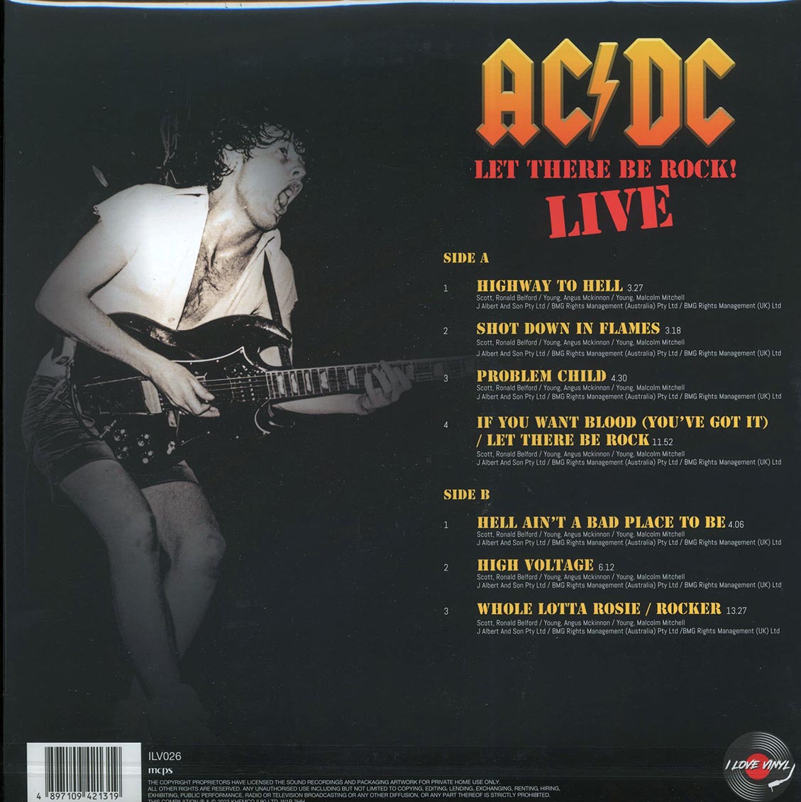 AC/DC - Let There Be Rock! Live (180g) - Vinyl LP, LP