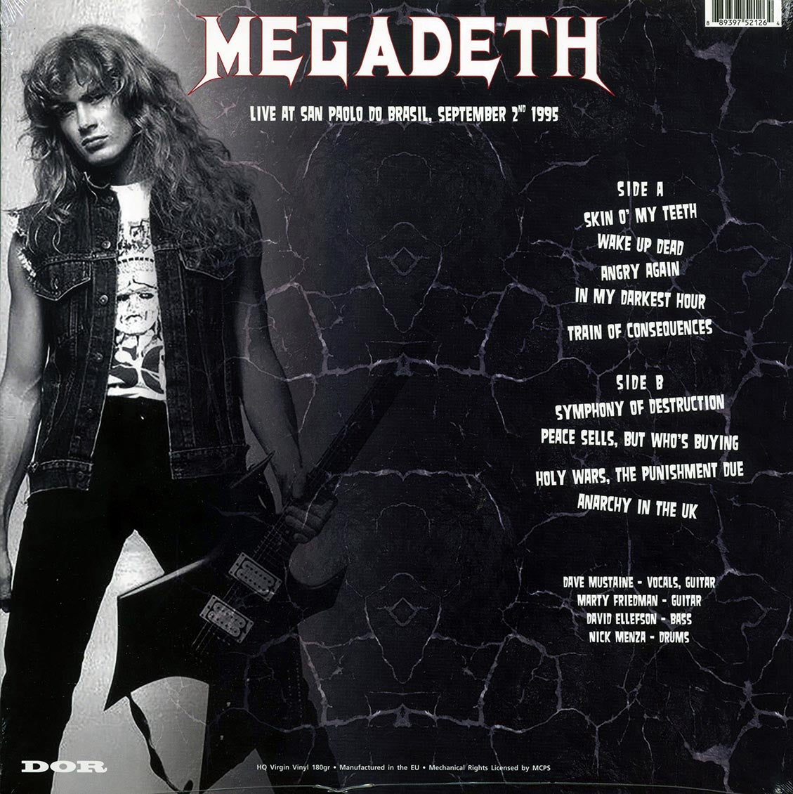Megadeth - Live At Sao Paolo Do Brasil, September 2nd 1995 (180g) (white vinyl) - Vinyl LP, LP