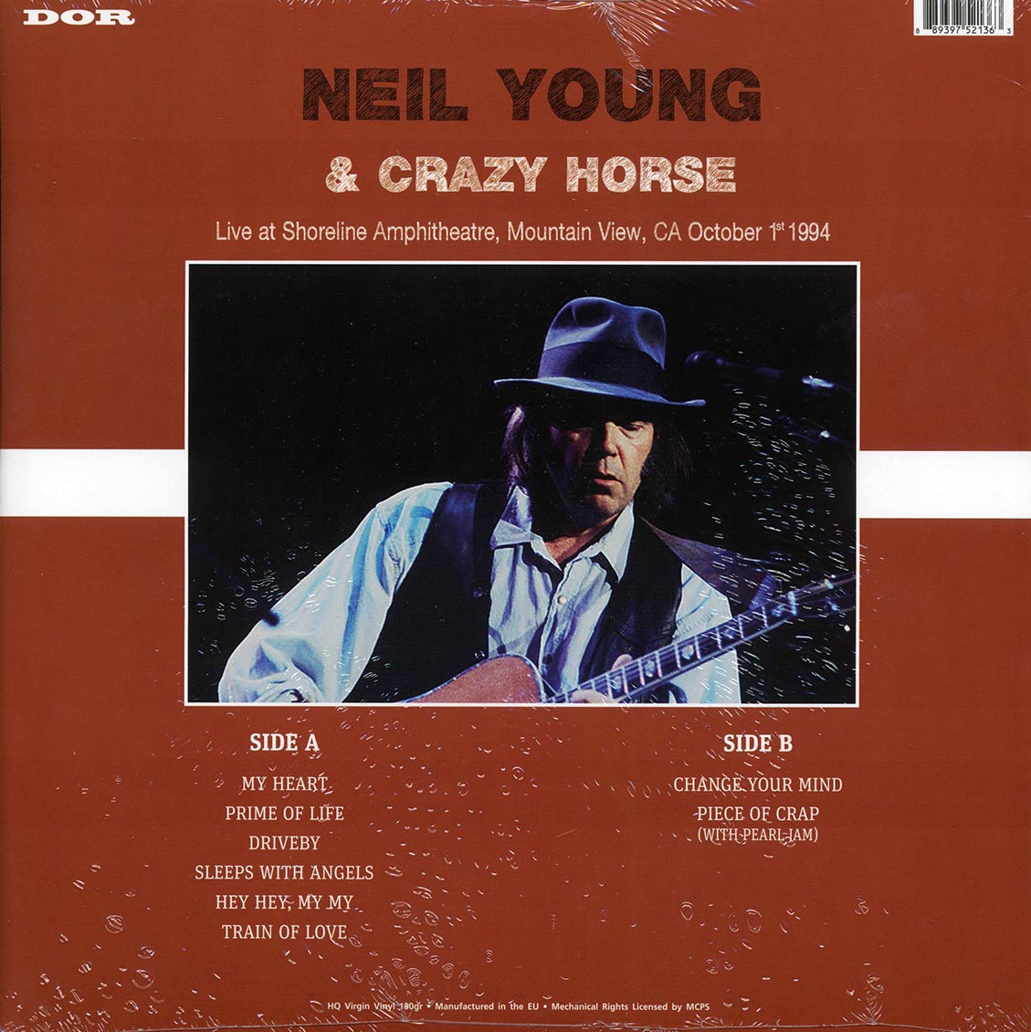 Neil Young & Crazy Horse - Live At Shoreline Amphitheatre, Mountain View, CA October 1st 1994 (180g) (green vinyl) - Vinyl LP, LP