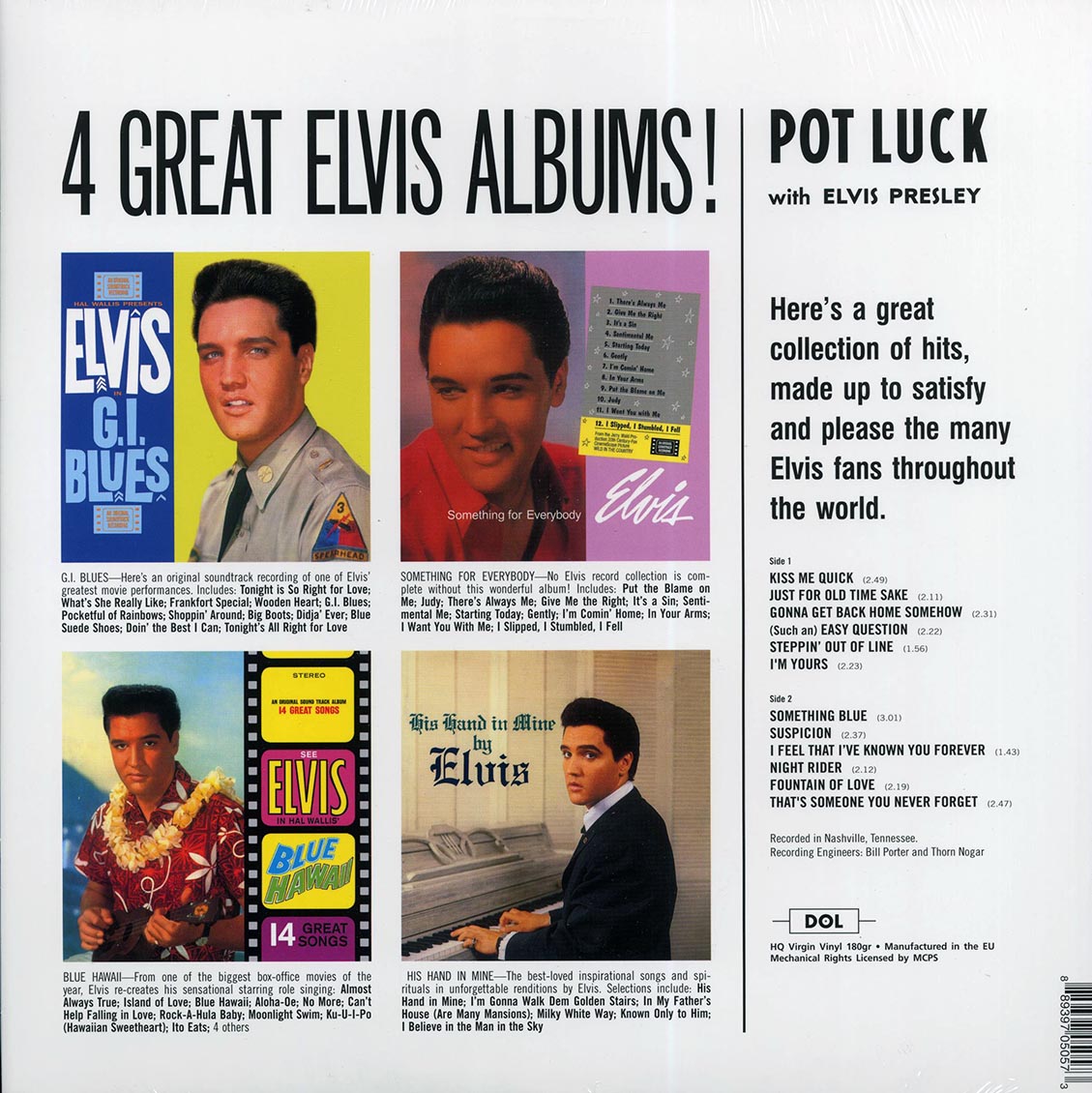 Elvis Presley - Pot Luck With Elvis (red vinyl) - Vinyl LP, LP