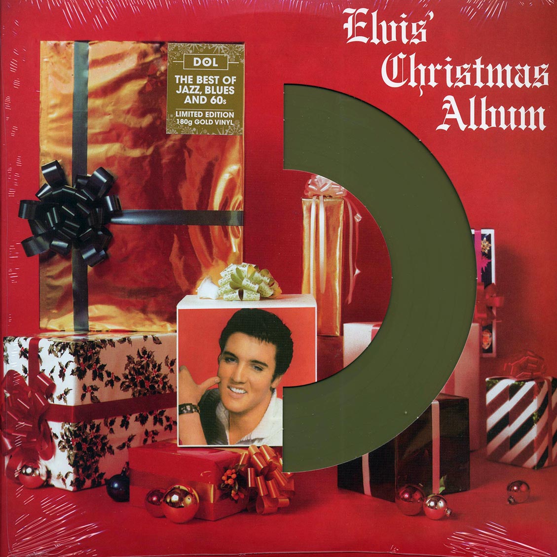 Elvis Presley - Elvis' Christmas Album (die-cut jacket) (180g) (gold vinyl) - Vinyl LP