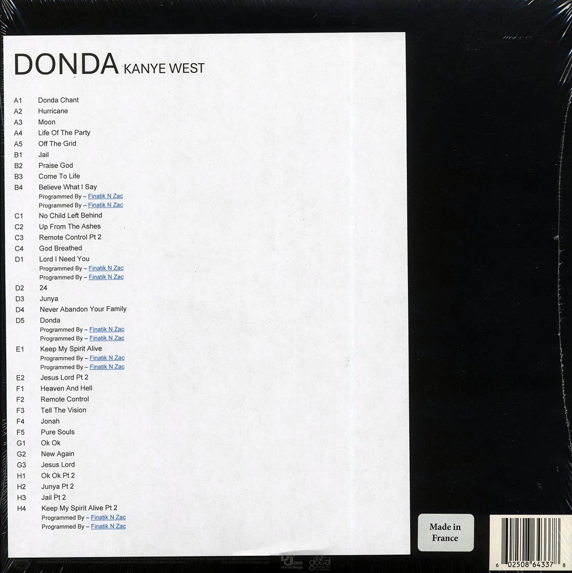 Kanye West - Donda (4xLP) (deluxe edition) - Vinyl LP, LP