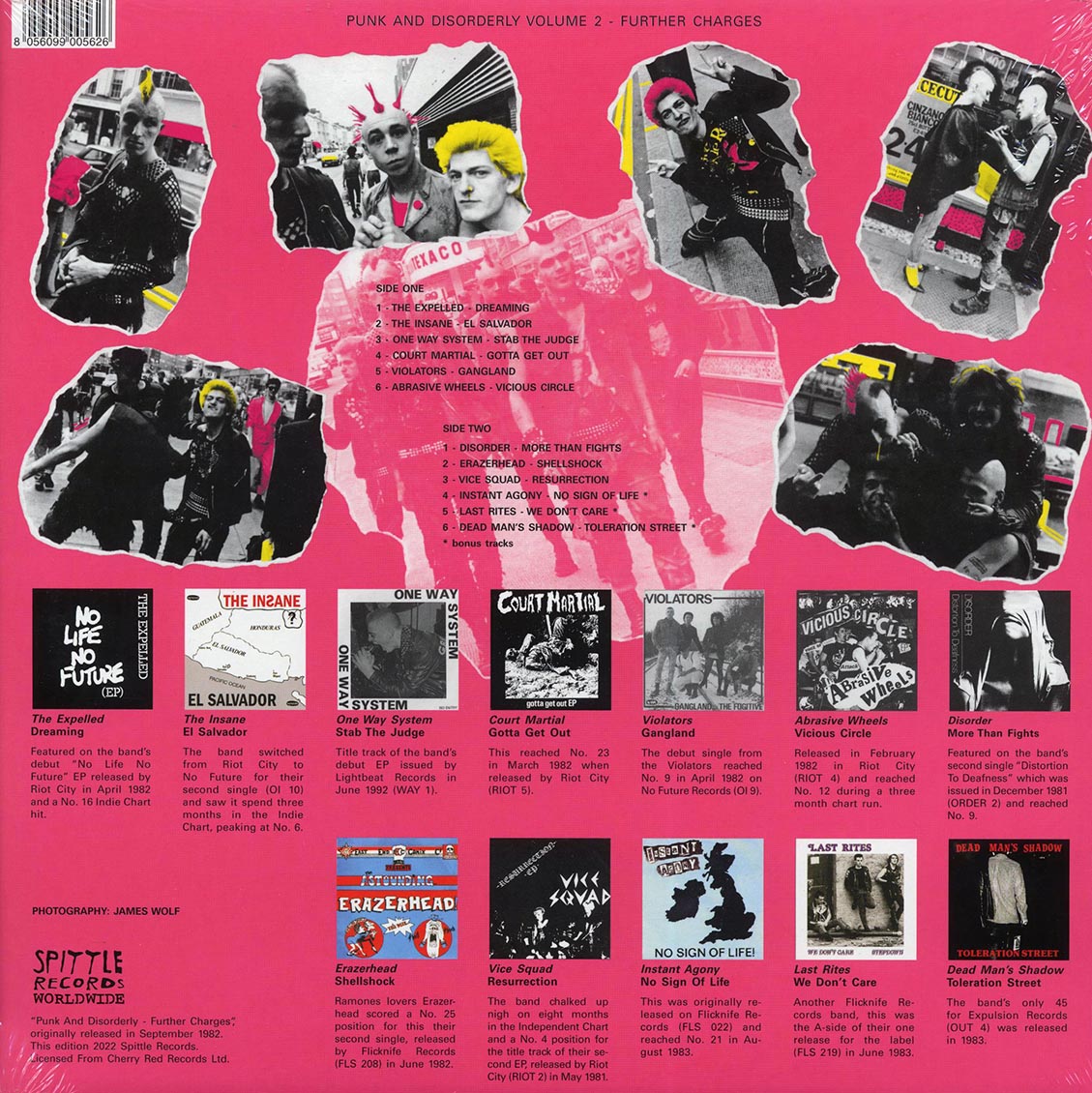 One Way System, Disorder, Violators, Etc. - Punk And Disorderly Volume 2: Further Charges (+ 4 bonus tracks) - Vinyl LP, LP