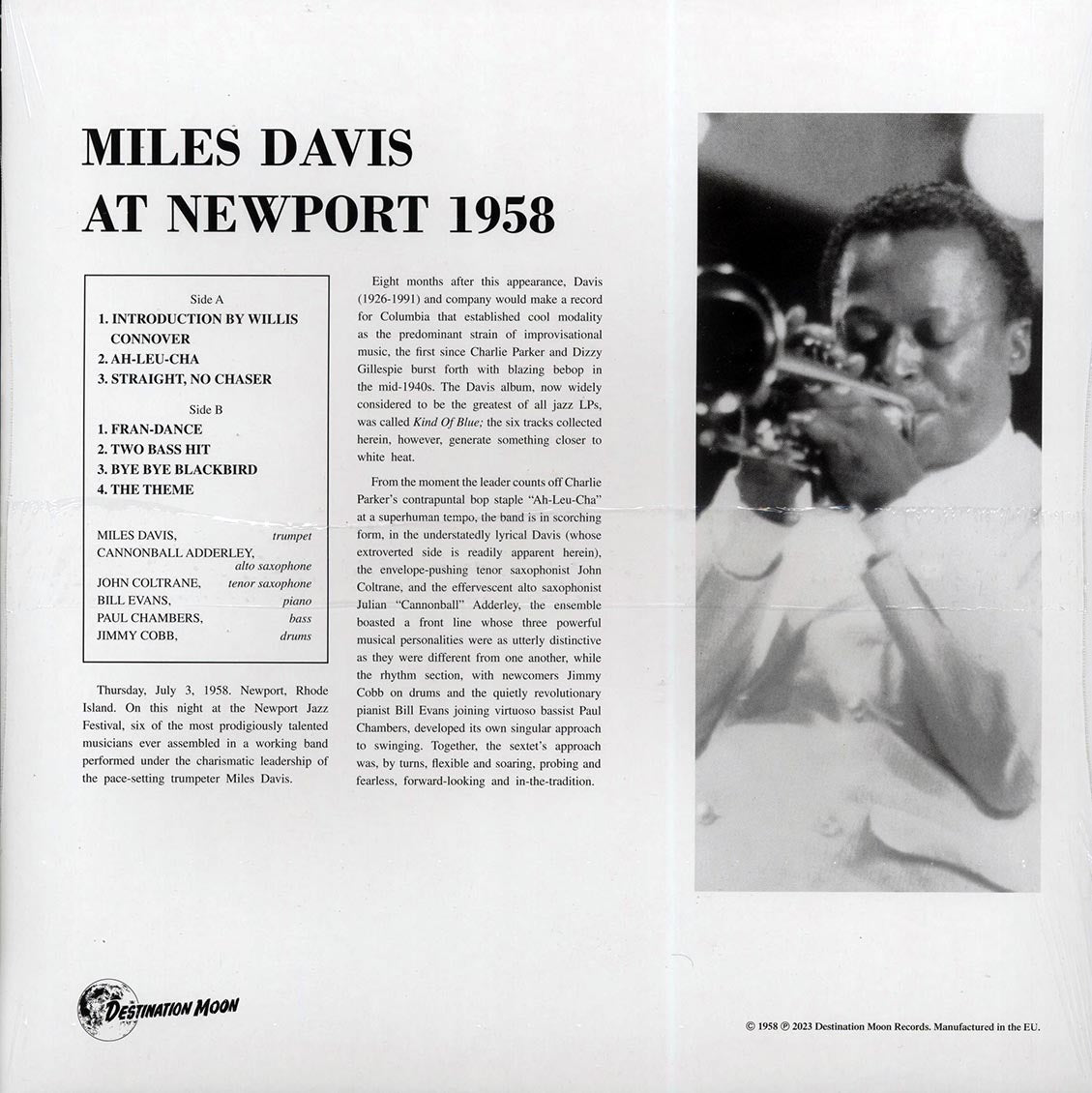 Miles Davis - At Newport 1958 (ltd. 500 copies made) (clear vinyl) - Vinyl LP, LP