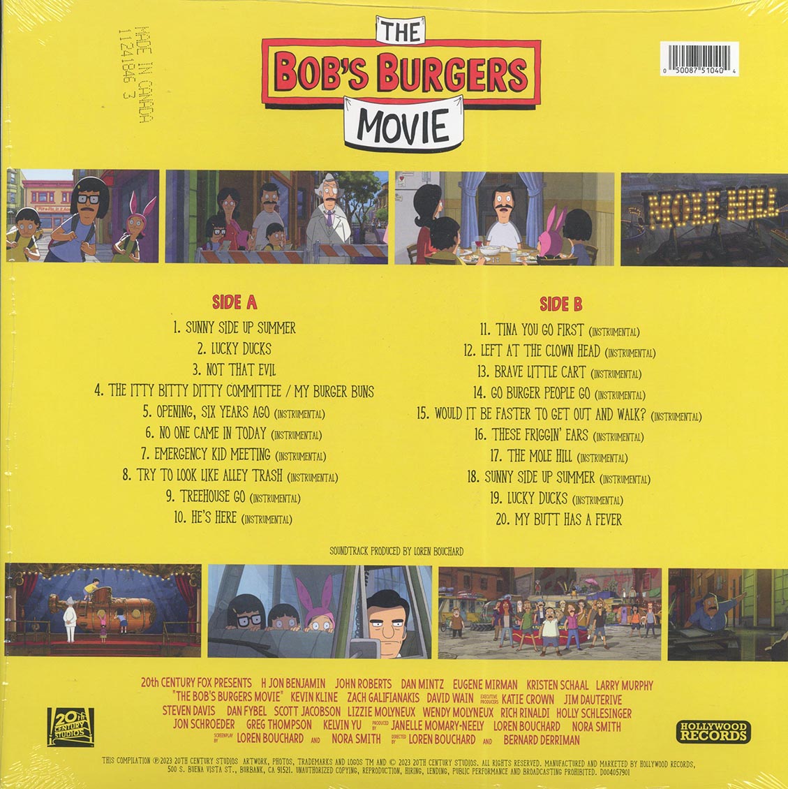 Bob's Burgers - The Bob's Burgers Movie (yellow vinyl) - Vinyl LP, LP