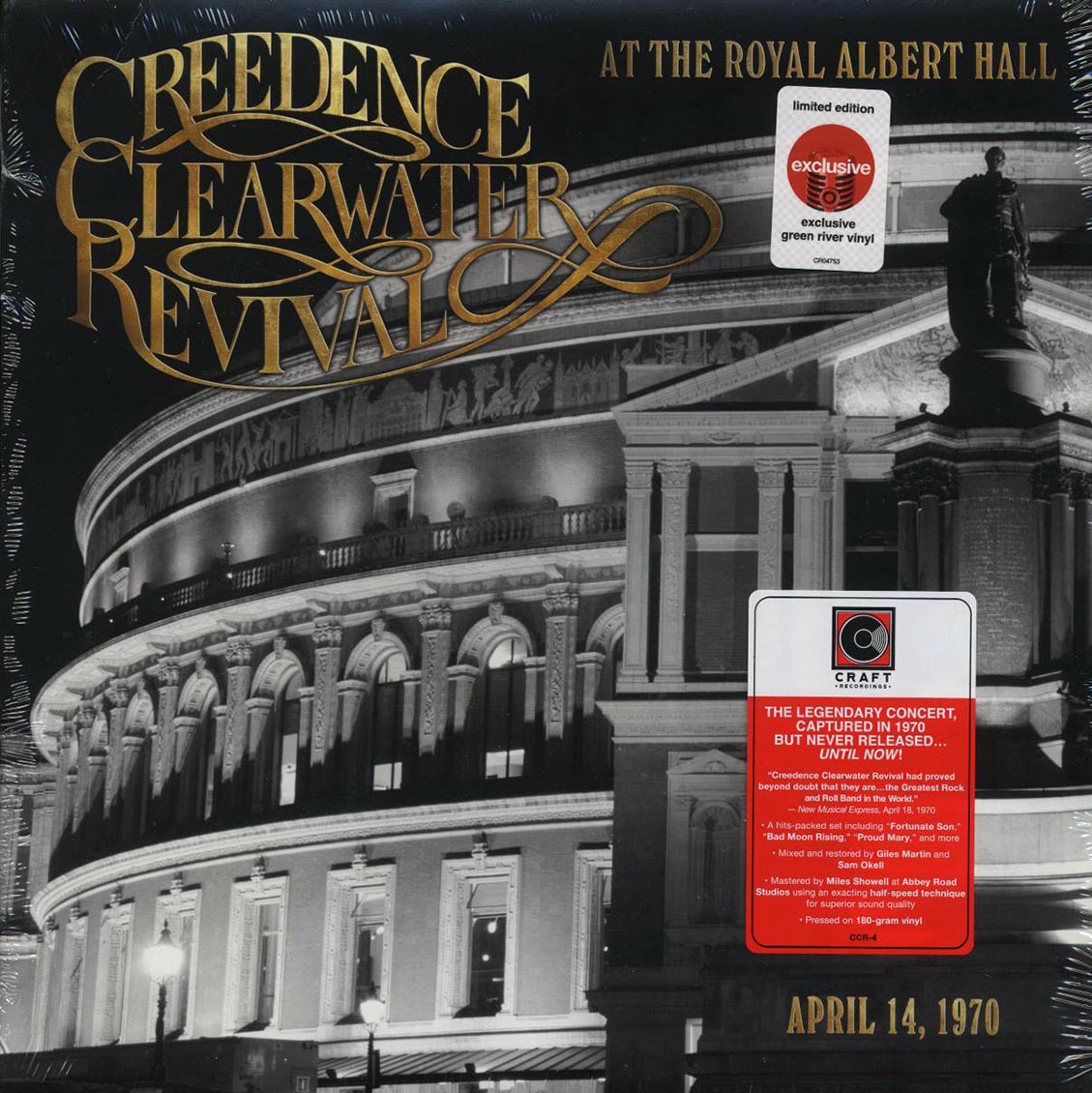 Creedence Clearwater Revival - At The Royal Albert Hall, April 14, 1970 (green vinyl) - Vinyl LP