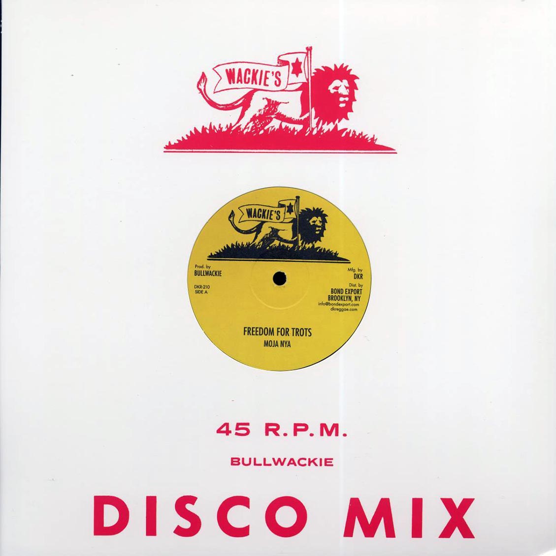 Mojo Nya - Freedom For Trots (Extended Mix)  /  Mojo Nya - Jah Guide (Extended Mix) - 12"