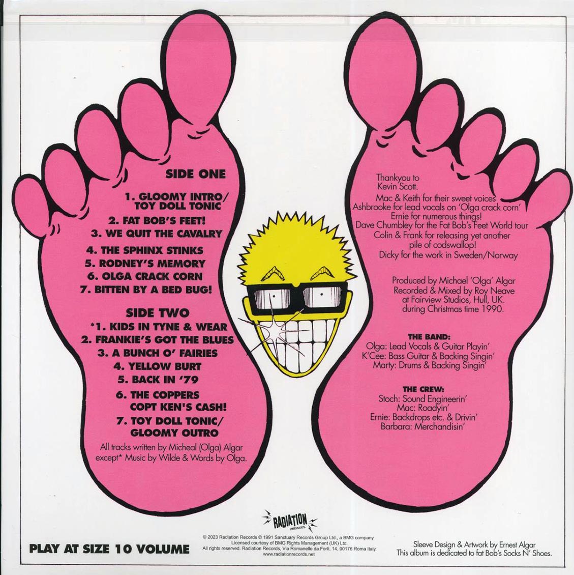 The Toy Dolls - Fat Bob's Feet (ltd. 200 copies made) (blue vinyl) - Vinyl LP, LP