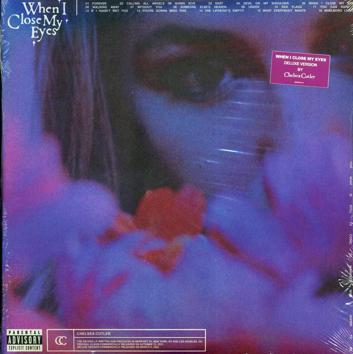 Chelsea Cutler - When I Close My Eyes (+ 4 bonus tracks) (2xLP) (clear vinyl) (deluxe edition) - Vinyl LP