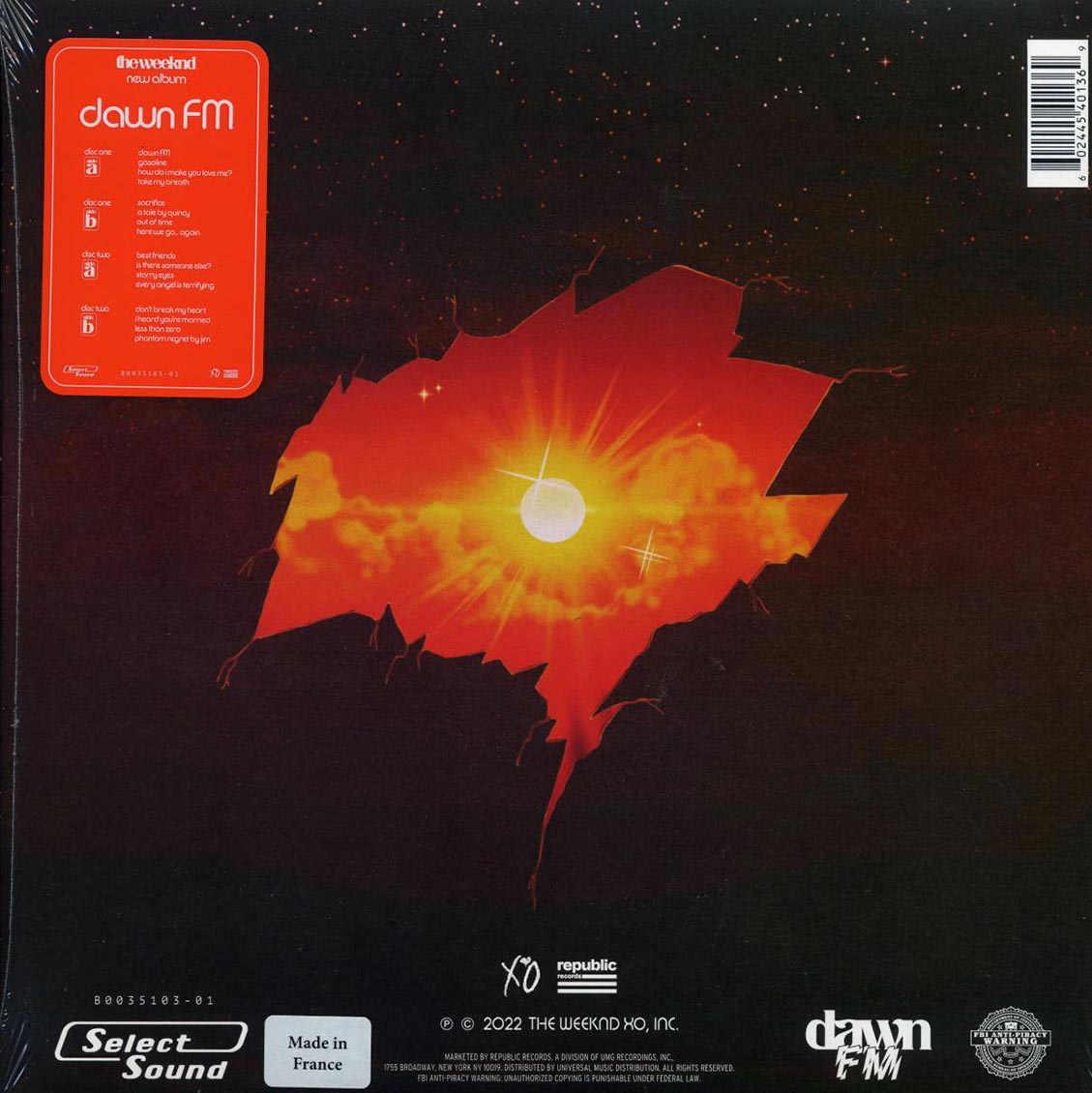 The Weeknd - Dawn FM (ltd. ed.) (2xLP) (silver vinyl) - Vinyl LP, LP