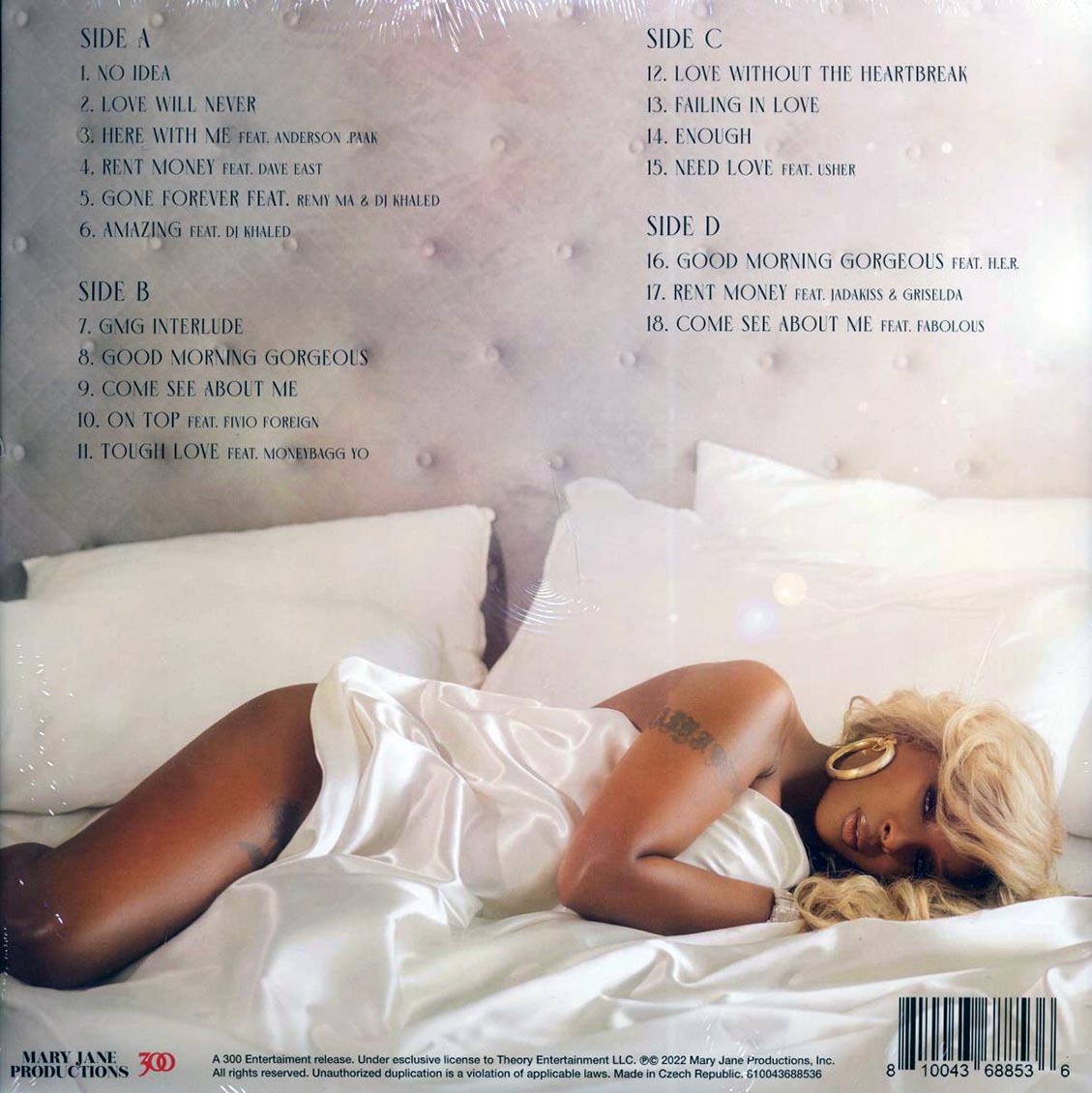 Mary J Blige - Good Morning Gorgeous (2xLP) (clear vinyl) - Vinyl LP, LP