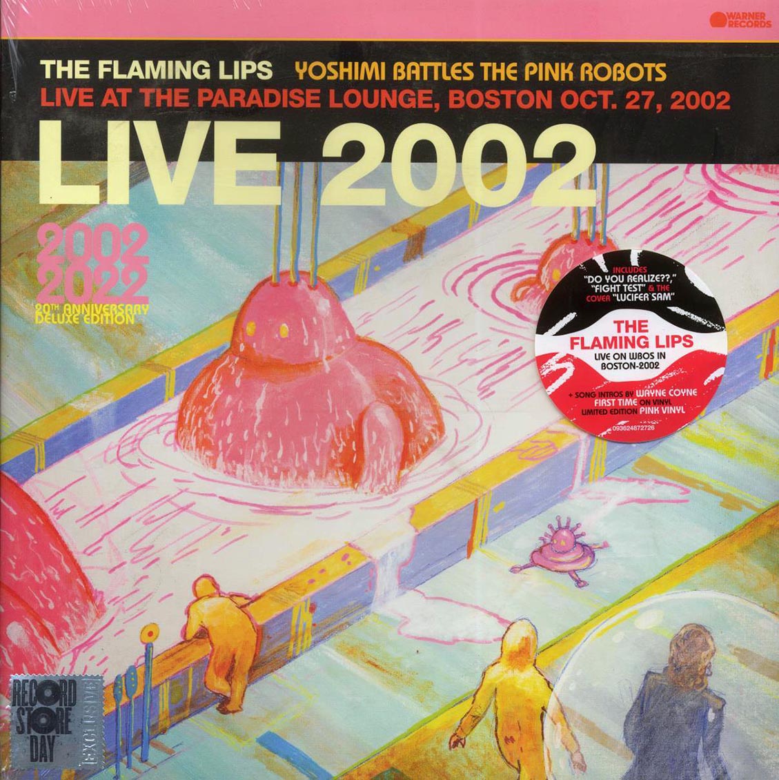 The Flaming Lips - Live 2003: Yoshimi Battles The Pink Robots Live At The Paradise Lounge, Boston Oct. 27, 2002 (RSD 2023) (ltd. ed.) (pink vinyl) - Vinyl LP