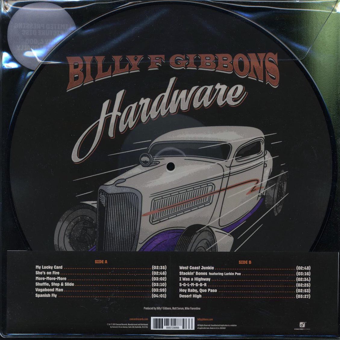 Billy F Gibbons - Hardware (ltd. ed.) (picture disc) - Vinyl LP, LP