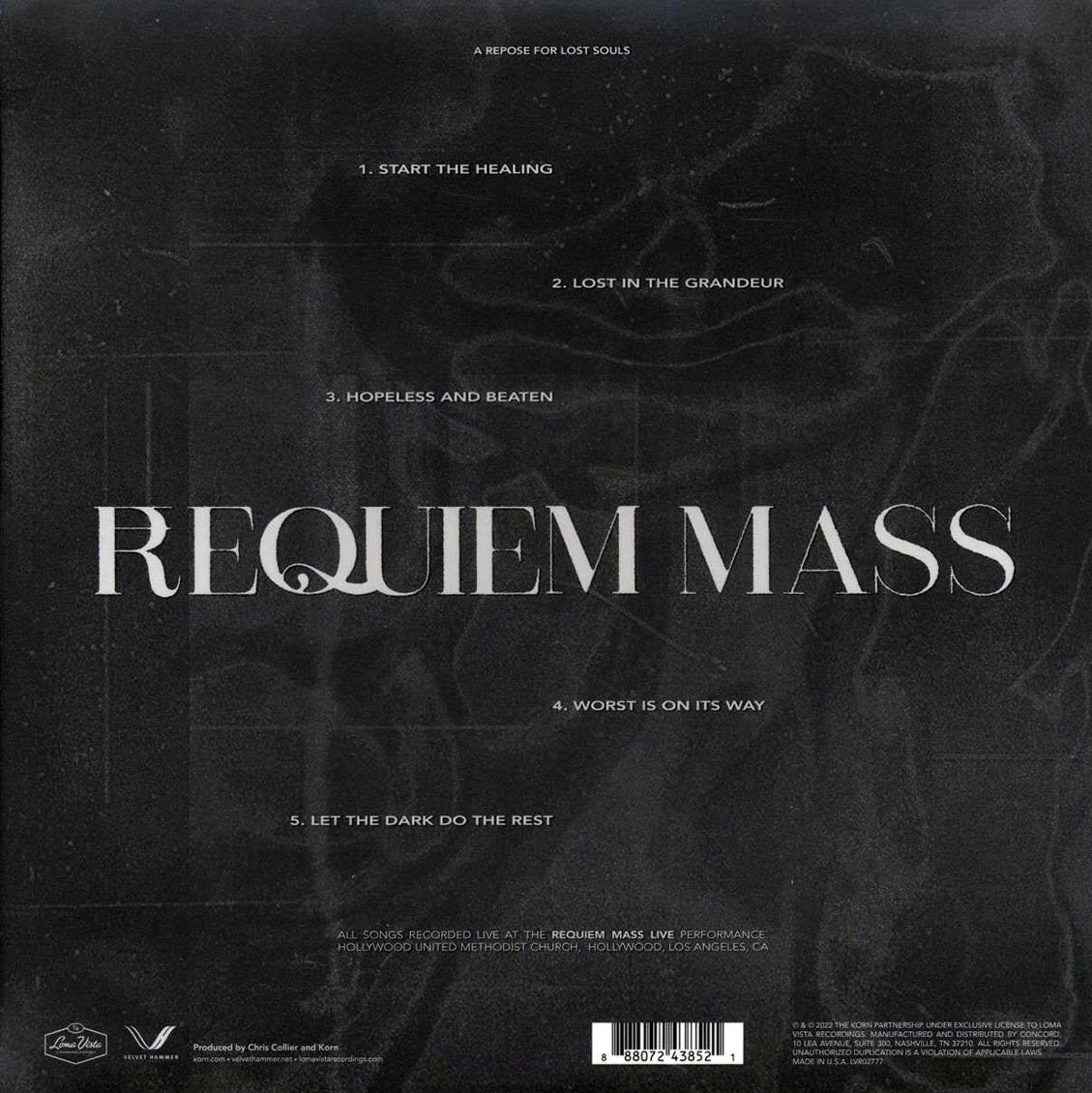 Korn - Requiem Mass (ltd. ed.) (blue vinyl) (Etched) - Vinyl LP, LP