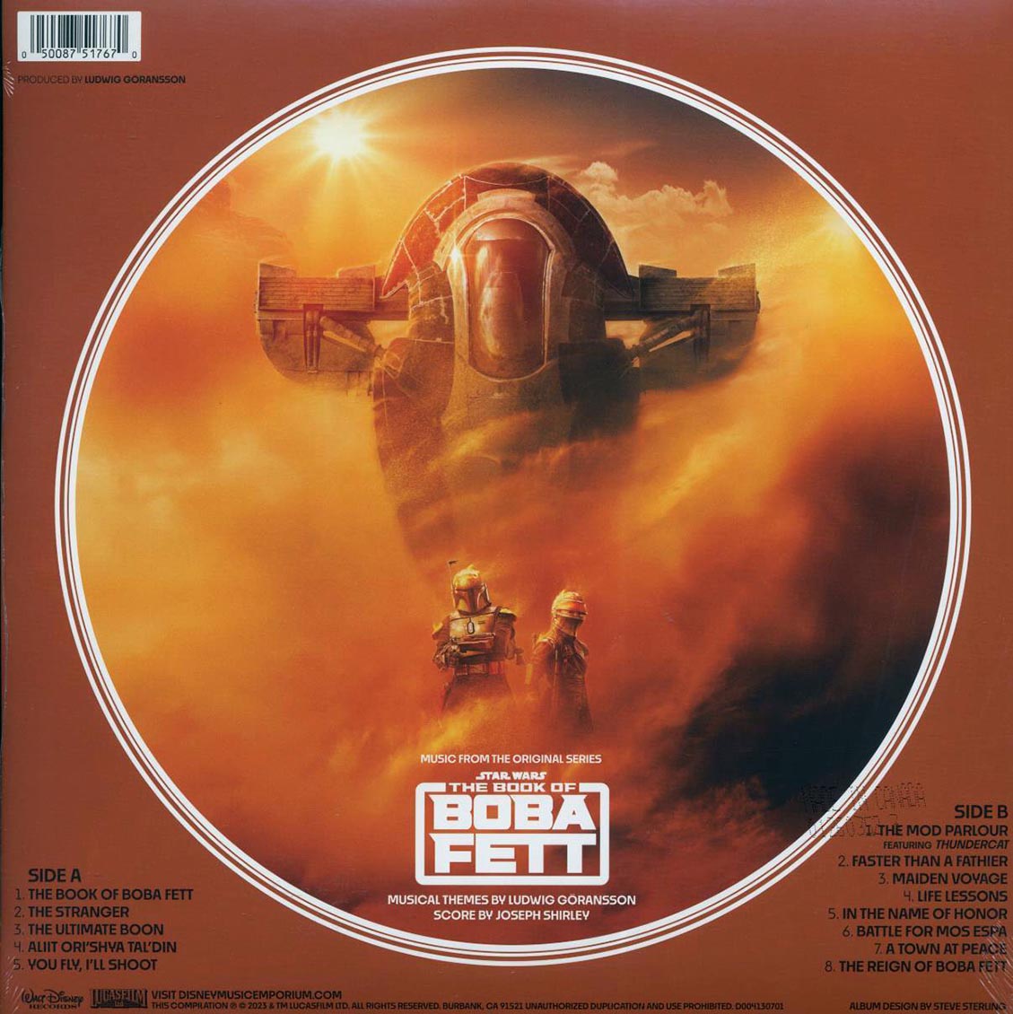 Various - Star Wars: The Book Of Boba Fett, Music From The Original Series (die-cut jacket) (picture disc) - Vinyl LP, LP